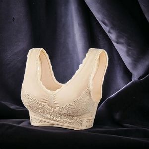 NWT'S - JONISSI - Beige Cross-front Corset Bra - size Medium